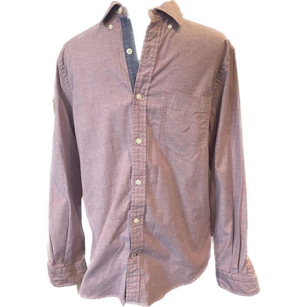NAUTICA Classic Fit/Stretch Button Down Shirt Men's Size Small